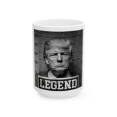 Trump Print Ceramic Mugs (11oz 15oz) - Legend Text - 15oz - Mug